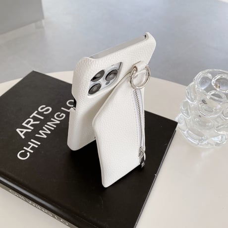 小銭入れ付き アイフォン15/14proカバー 革製 iPhone13mini/12/11proカバー 高品質 12色 スタンド 小銭/カード/お札/鍵収納可[M3233]