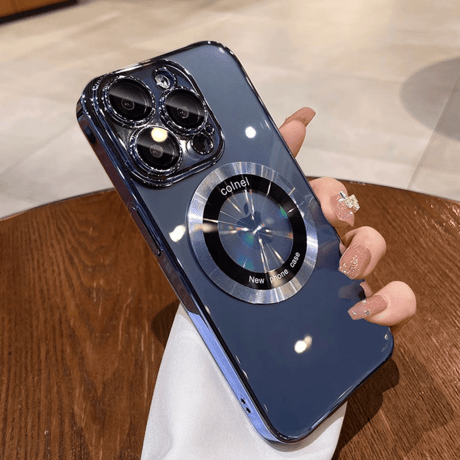 iPhone16/16Proケース MagSafe対応 カメラ保護 クリア メッキ 黄ばまないアイフォン15pro/14/13proカバー[M3521]