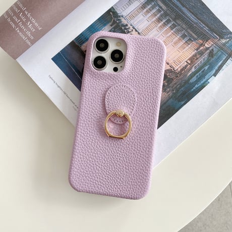 リング付レザーiphone14Plus/14proケース  高品質 高級感 iphone13mini/12/11カバー   シンプル  お揃い 実用 ファッションセンスいい[M2217]