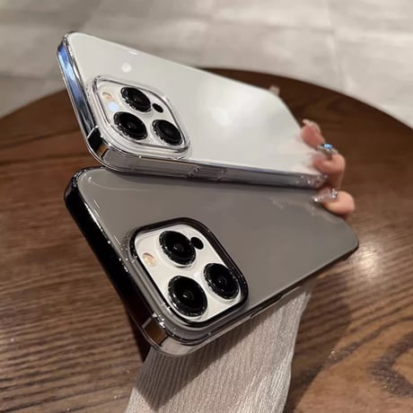 黄ばまないクリアiPhone15pro/15promaxケース 薄型軽量  高透明感 iPhone14/13/12対応 定番 お揃い[M3546]