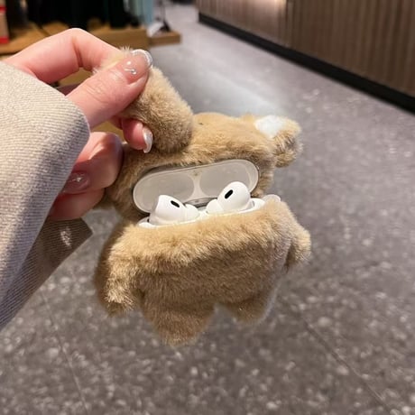 象ぬいぐるみ Airpods4ケース もふもふ AirpodsPro2ケース airpods3/2ケース ギフトにおすすめ めっちゃ可愛い[M5484]