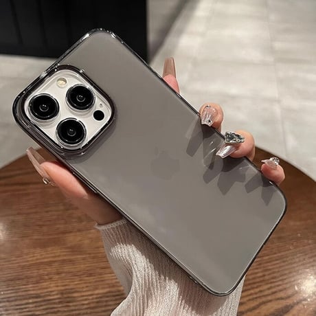 黄ばまないクリアiPhone15pro/15promaxケース 薄型軽量  高透明感 iPhone14/13/12対応 定番 お揃い[M3546]