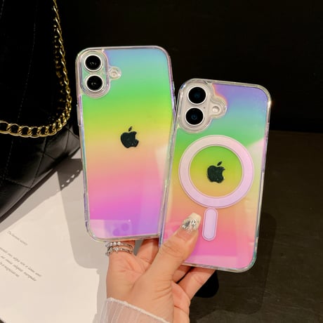 iPhone16plus/16ケース おしゃれ 透明感 iPhone15/14/13miniケース MagSafe対応 黄ばまない 多彩 [M4670]