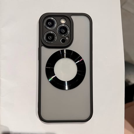 マグセーフ対応 iphone14/14proケース 指紋防止 アイフォン12/13proケース ブラック系 頑丈 ギフトにおすすめ[M3210]