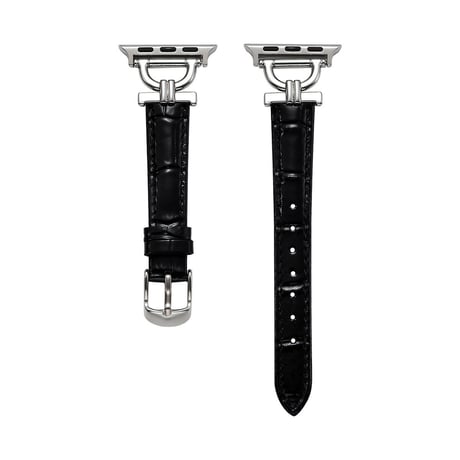 ワニ革  AppleWatchバンド 高級感高品質 AppleWatchベルト Series 12/11/10/9/8 SE3/2  Ultra4/3/2/1 上品エレガント[M6724]