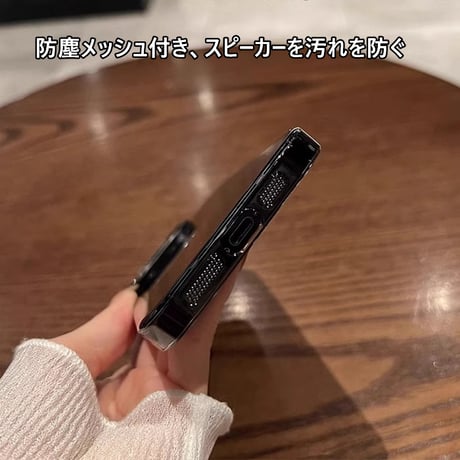 iPhone16Pro/16ProMaxケース クリア 金属カメラ枠 黄ばまない アイフォン15プロ/14/13proカバー 薄型軽量 頑丈 [M4671]