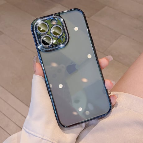 カメラ全面保護 iPhone14pro/14promaxケース キラキラおしゃれ iphone13/12カバー  滑り止め加工 黄ばまない[M2332]