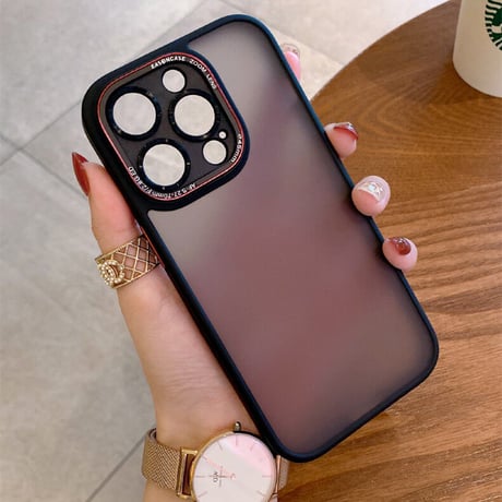 指紋防止 iphone14pro/14promaxカバー マット加工 汚れ付きにくいiphone13/12promaxカバー  耐衝撃 滑りにくい 高品質[M2294]