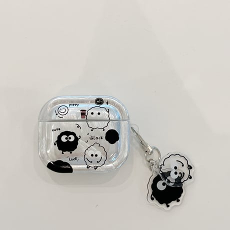 モンスター AirpodsPro3ケース 可愛い Airpodspro3/2/1カバー Airpods第3/2世代 キーホルダー プレゼントにおすすめ[M6441]