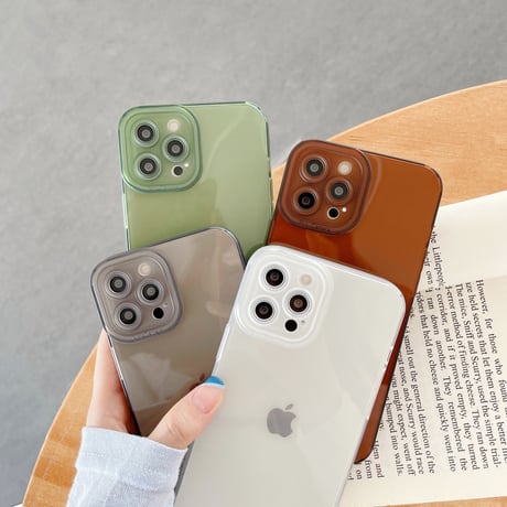 透明 iphone13/14promaxケース  艶カラーアイフォン11/XRカバー   全面保護  頑丈 シンプル風M949