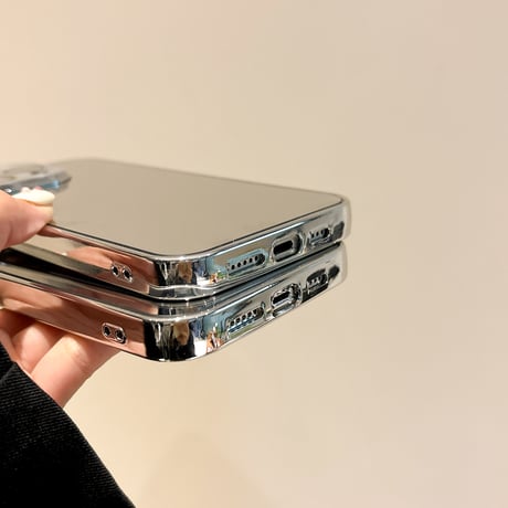 メイク鏡付 iPhone16Pro/16Plusケース レンズ保護 iPhone15Promax/14/13カバー 丈夫 高級感たっぷり[M4855]