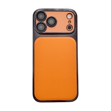 皮とメッキ iPhone17ProMax/17Proケース カメラレンズ保護 iPhone17/16Promax/15カバー 軽量 丈夫 [M5856]