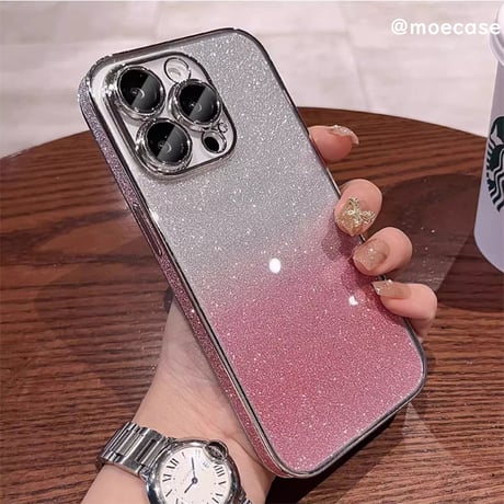 キラキラ iPhone15/15plus/15proケース オシャレ ラメ入り iPhone14/13proカバー  カメラ保護カバー付 綺麗 女子力アップ [M3560]
