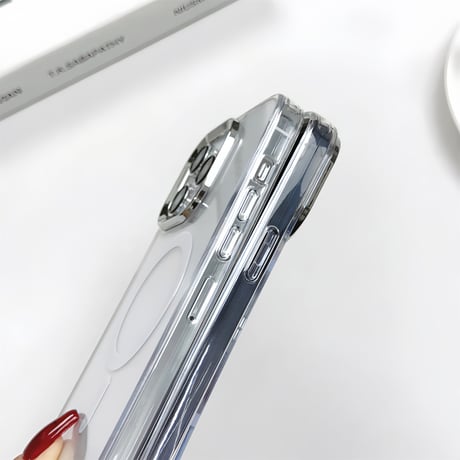 MagSafe クリア iPhone15/15proケース 黄ばまない iPhone14promax/13/12カバー 耐久性あり 便利 落下防止[M4249]