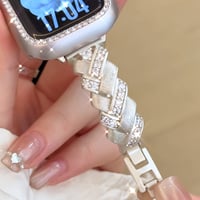 エレガント AppleWatchバンド ダイヤデコ 高品質高級感 アップルウォッチ10/9 ベルト Ultra3/2/1 Series 10/9/8 SE3/2/1 金属 [M5537]