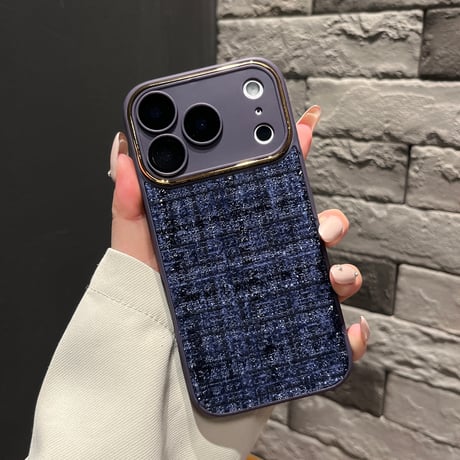 織物 iPhone17ProMax/17Proケース カメラ保護カバー iPhone17/16/15カバー 放熱仕様 セレブ愛用 [M5829]