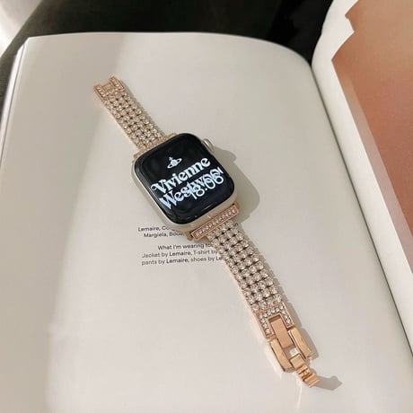 ジュエリー アップルウォッチバンド キラキラ高級感 AppleWatchベルト Ultra3/2/1 Series 11/10/9/8 SE3/2/1高品質 エレガント[M5555]