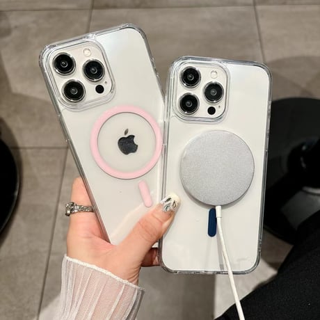 MagSafe iPhone16/16Plusケース 透明 黄ばまない iPhone15Pro/14promax/13カバー  クリアケース シンプル [M4611]