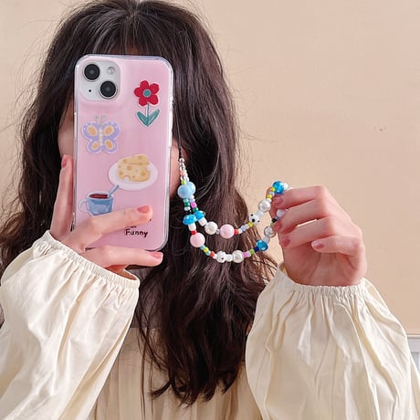 可愛いスマホストラップ  キラキラ  落下防止 おしゃれ  ハンド携帯ストラップ  女子力アップ  落下防止  全機種対応  綺麗 ガールズに人気[M2837]