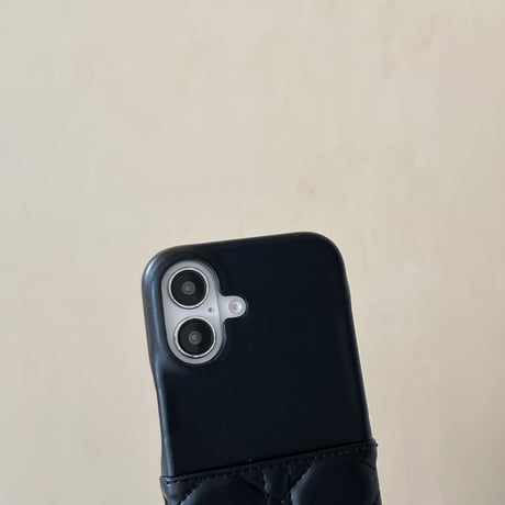 カード収納 iPhone16pro/16promaaxケース キルティング レザー iPhone15pro/14/13promaxカバー 耐久性ある エレガント [M5032]
