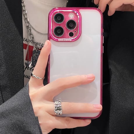 高透明 iPhone15/15proケース 滑り止め 丈夫iphone14Pro/13promaxケース 黄ばまない 画質に影響しないレンズフィルム付[M3738]