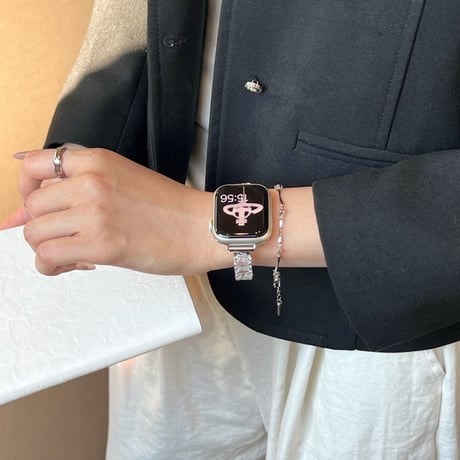 ダイヤ Applewatch 10バンド 高品質 宝石 アップルウォッチベルト Ultra3/2/1 Series 10/9/8 SE3/2/1 高級感高品質[M4756]