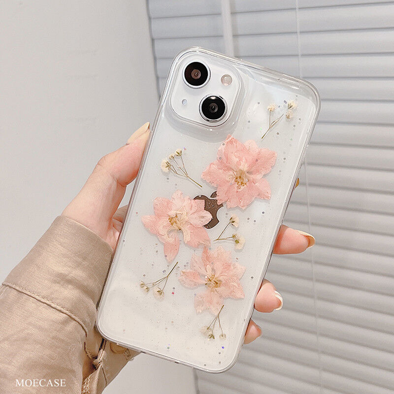 押し花 iphoneSE第3世代ケース flower iphone13/12/11proカバ