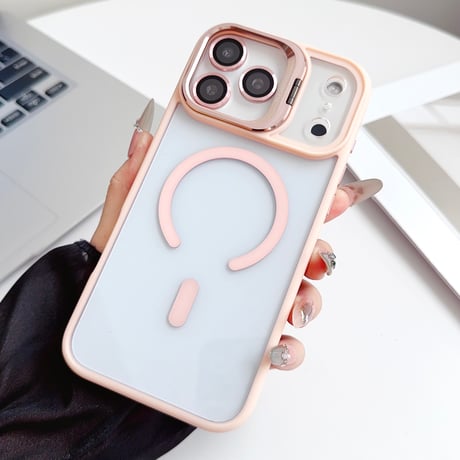 カメラスタンド付 iPhone17ProMax/17ケース レンズフィルムプレゼント iPhone17Pro/Airケース MagSafe対応 高級感たっぷり [M5710]