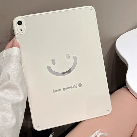 にこちゃん iPad Air5/4ケース ホワイト アイパッドiPad Pro 2022 11インチカバー10.9/10.2inch保護カバー 頑丈 [M4461]