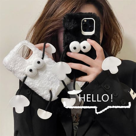 お揃いモンスター iphone14/13promaxケース  面白い 柔らか iphone12/11カバー  秋冬人気アイテム キュート おすすめ[M2253]