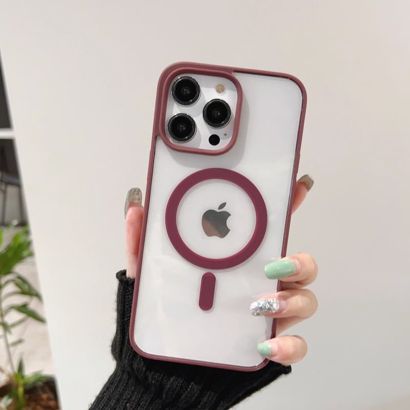 MagSafe iPhone15Promax/15proケース クリア シンプル iPhone
