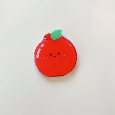 可愛い MagSafe対応スマホグリップ にこちゃん果物 磁石グリップ マグネット式スタンド 便利 ギフトにおすすめ[M4326]