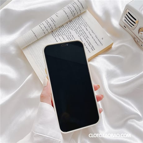 カート収納 アイフォン14プロ/14プラス シンプル iPhone13mini/12/11カバー シリコン ソフト 立体ボタン[M2636]