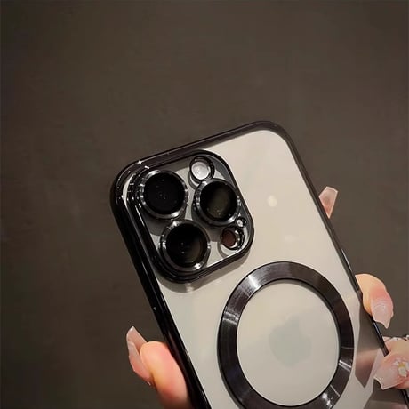 ワイヤレス充電 iPhone16Pro/16Promaxケース MagSafe 黄ばまないiPhone15pro/14/13カバー レンズ保護 ソフトケース[M4801]