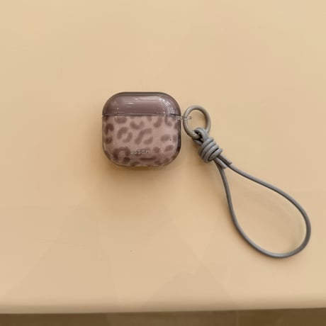 ヒョウ柄 Airpods 4ケース レザーストラップ付 Airpodspro2/proカバー Airpods3/2 アニマル柄 秋冬ファッション[M5648]