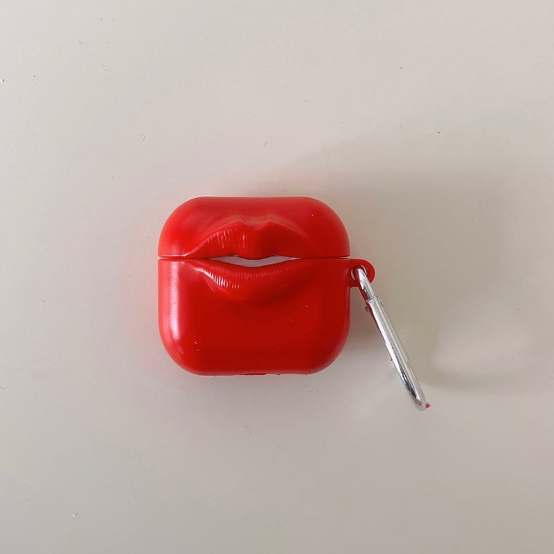 唇デザイン Airpods4ケース レッド/ピンク 可愛い Airpodspro2カバー A