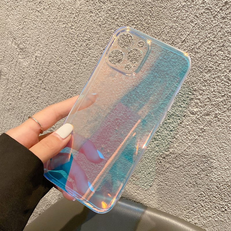 オーロラカラー iphone13mini/13proケース キラキラグラデーション