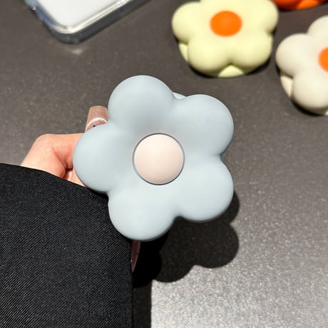 マグネット式花 スマホリング 磁石グリップスタンド 便利 かわいい ギフトに最適 韓国っぽ 頑丈[M6319]