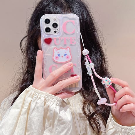 可愛いスマホストラップ    キラキラ  便利  ハンド携帯ストラップ  女子力アップ  落下防止  全機種対応  頑丈[M2940]