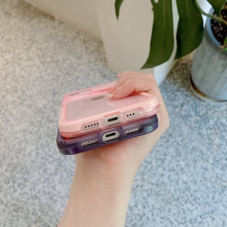 レンズカバー付 iPhone14pro/14ケース スタンド付 アイフォン13/12proカバー クリア シンプル かわいい 便利[M3127]
