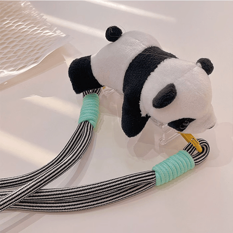 Pandaショルダーストラップ 肩掛け紐  落下防止 かわいい 全機種対応 取り付け簡単 ギフトにおすすめ[M3723]
