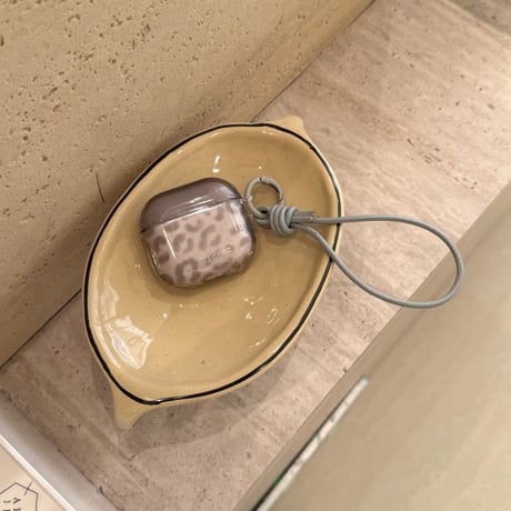 ヒョウ柄 Airpods 4ケース レザーストラップ付 Airpodspro2/proカバー Airpods3/2 アニマル柄 秋冬ファッション[M5648]