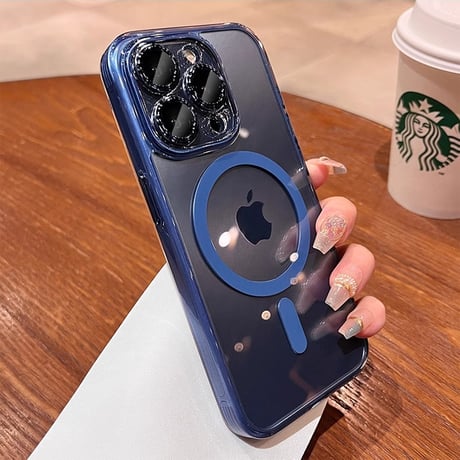 黄ばまない Magsafe対応 iPhone15/15Proケース 全面保護 iPhone14/13/12proカバー 高級感 高透明 頑丈 [M3962]