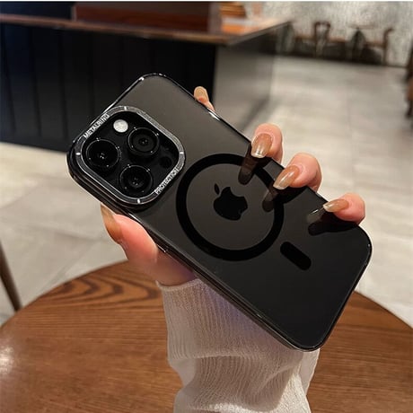iPhone15Pro/15ProMaxケース クリア MagSafe対応 黄ばまない アイフォン14/13proカバー カッコイイ 頑丈 [M3528]