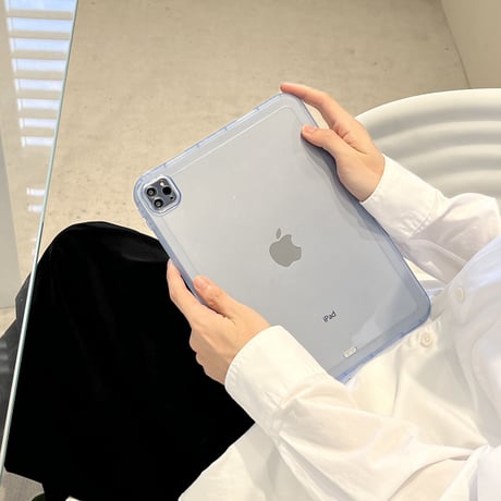 透明 背面型 iPad Pro11inchケース  艶あり iPad Air第4/3世代カバー mini4/5/6  シンプル 使いやすい 軽量頑丈  男女兼用[M2476]