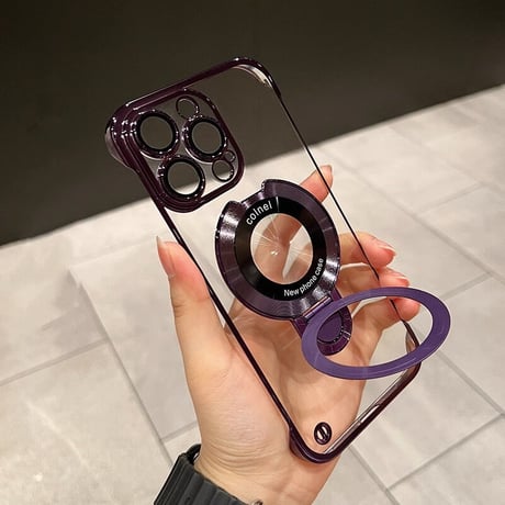 MagSafeリング iPhone15Pro/15ProMaxケース  耐久性 黄ばまない 薄型軽量 iPhone14/12/13Proカバー [M3552]
