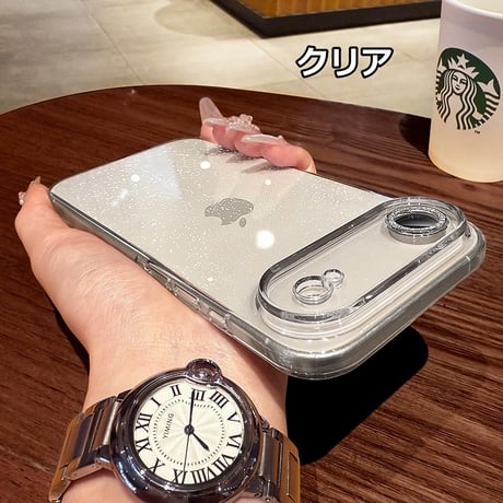 キラキララメレンズフィルム iPhone17pro/17ケース 星空のように輝く アイフォン17promax/Air/16proカバー 黄ばまない オシャレ 人気品 [M5724]