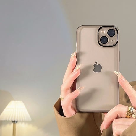 シンプル系 iphone14/14promaxケース  金属カメラレンズ枠 iphone12pro/11カバー  高品質  マット 頑丈[M1814]