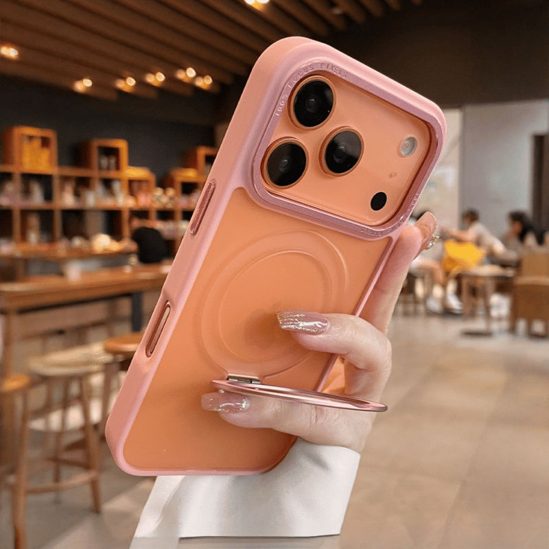 iPhone17Pro/17ProMaxケース 嵌め込み式 Magsafeリングスタンド iP