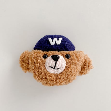 帽子をかぶる熊 airpods3ケース Bear airpodsproカバー 可愛い フワフワ 温かい 冬グッズM1230